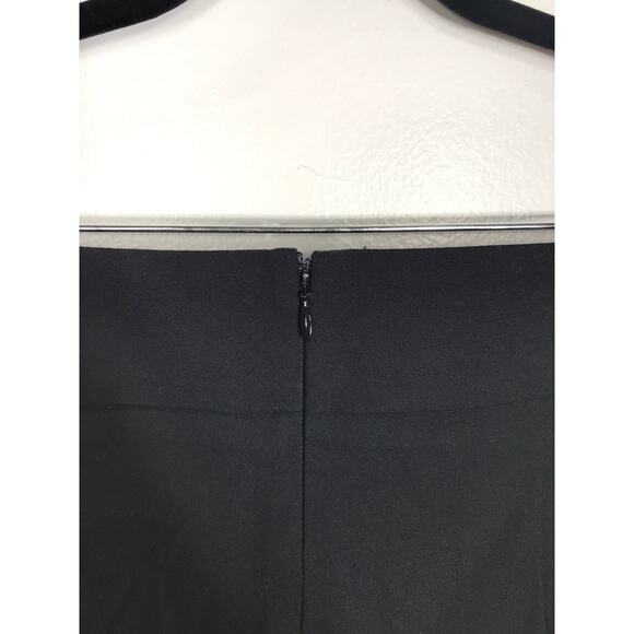 Rag & Bone Black Stretch Zip Pockets Lamb Leather Panel Insert Moto Pants 8 - Picture 6 of 11